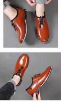 Zapatos Casuales para Hombre Mocasines de Moda sin Cordones, Zapatos de Trabajo de Cuero con Plataforma, Talla Grande 50 - details 14