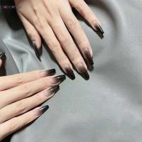 Uñas largas de vacaciones para bailarines masculinos y femeninos, totalmente cubiertas con uñas postizas, reclassificadas a negro, 24 piezas - details 3