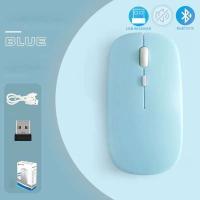 Ratón Bluetooth 5,0 para tableta, ordenador portátil, ratón inalámbrico ultrafino, recargable, botón de silencio de 2,4 GHz - details 4