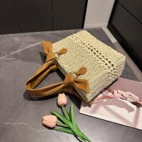 Bolso de Playa de Paja Tejida Ligero y Duradero Gran Capacidad para Vacaciones, Picnics, Uso Diario - details 4