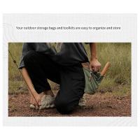 Bolsa de forajismo marrón para exteriores, bolsa de cintura para recoger frutas, bolsa de almacenamiento para jungla artesanal de lona, senderismo - details 2