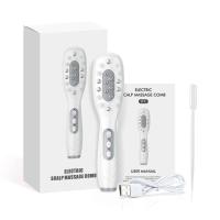 Peine eléctrico, terapia de luz LED roja y azul, cepillo de masaje con vibración EMS, medicina antipérdida, aplicador de aceite para el cuero cabelludo - details 1