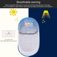 Cuna de Bebé Portátil Suave y Plegable Cama de Viaje para Bebés con Juguete - details 2