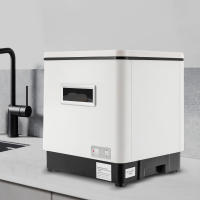 Mini lavavajillas automático portátil, encimera pequeña, encimera independiente, blanco - details 2