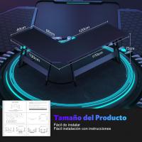Mesa de Juego en Forma de L 130x130cm Soporte para Monitor Soporte para Auriculares - details 31