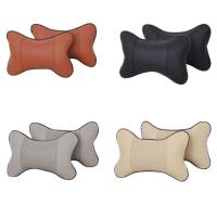 Bolso de cuello de cuero PU BUNO Alivio del dolor de cabeza Almohada universal llena de fibra - details 4