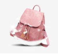 Mochila de Cuero pu para Mujer, Bolsa de viaje informal, Monedero, 2 Piezas - details 5