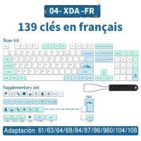 Teclas XDA en español, ruso, japonés, coreano, francés, diseño ISO para teclado mecánico Cherry MX - details 4