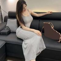 Vestido Largo de Verano Elegante Tanga Bodycon con Tirantes de Spaghetti Estilo Sirena para Mujeres - details 9