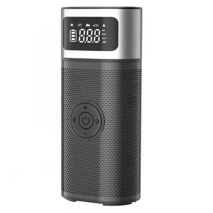 Inflador Ruedas Coche 5200mAh, Compresor Aire Portatil 150PSI,con LCD Digital y LED,Apto para Coches,Motos,Bicicletas y Pelotas - 1