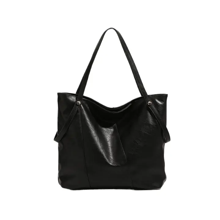Bolso tote de viaje para mujer, nuevo bolso de gran capacidad de cuero suave de alta gama, bolso grande de hombro - 1