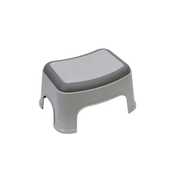 Taburete de baño antideslizante de plástico con superficie TPR, muebles de sala de estar de diseño clásico lavable chino - 1