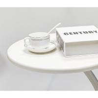 Mesa de Café de Madera Bonita Soporte Redondo de 40cm Ideal para Sala de Estar y Sofás - details 15