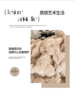 Manta Suave Cálida a Rayas Ideal para Sofá, Cama, Niños, Mascotas Textil Hogareño de Coral Fleece - details 12