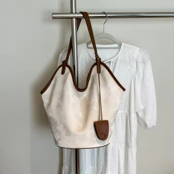 con Clip para gafas de sol Bolso Retro de murciélago Bolso de hombro Bolso de playa bohemio de gran capacidad Bolso de mano Bolso de mano de lujo Bolso de mano para vacaciones - 1