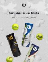 Pelotas de Tenis Wilson Oficiales - Abierto de EE. UU., Roland Garros, Shanghai Masters (Pack de 3) - Nivel Competición para Todas las Superficies - details 0