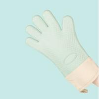 Suministros de Bar de cocina, guantes de horno de doble capa, guantes flexibles antiescaldantes para hornear, manoplas de horno de silicona resistentes al calor para cocinar - details 4