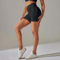 Nessaj-pantalones cortos deportivos para mujer, mallas de yoga sin costuras, a prueba de sentadillas, de cintura alta - details 10
