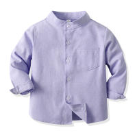 Camisas de manga larga para niños, prendas de vestir exteriores guapos, chaquetas casuales de color caramelo, camisas de estilo universitario para niños, Primavera - details 7