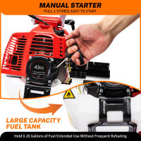 Aspiradora de Mano de Gas de 43cc 2-Tiempo Motor de 1.7hp Velocidad Ininterrumpida Ahorro de Labor - details 5