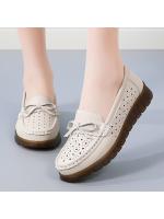 Zapatos Tods para mujer, primavera y verano 2025, zapatos de baile planos, huecos y poco profundos, cómodos, de suela suave, de moda, para madres de mediana edad y mayores. . - details 2