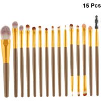 Herramientas De Maquillaje Cepillo De Cosméticos, Trajes De Damas, Pincel De Maquillaje Profesional, 15 Piezas - details 3