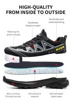 Zapatillas de trabajo para hombre, zapatos de trabajo indestructibles con punta de acero, botas de seguridad, zapatos de trabajo antiperforación para hombre, triangulación de envíos - details 3