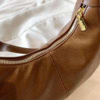 Elegante bolso bandolera para mujer, color sólido, correa ajustable, cierre de cremallera, forro de poliéster, borde pintado, bolso bandolera versátil para oficina y cita - Negro/Borgoña/Café - details 3