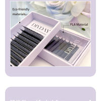 Extensiones de Pestañas en Forma de W DIYDAY Pestañas Suaves Naturales Pre-Hechas con Efecto de Floración Herramientas de Cuidado de la Piel Facial para Maquillaje de Belleza - details 7
