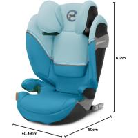 Silla de coche S2 i-Fix Adecuada para coches con y sin ISOFIX 100-150cm Negro Luna - details 38