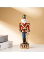 Gran oferta, marioneta creativa, Cascanueces, adorno navideño creativo para el hogar, gabinete de vino, adorno de resina - details 23