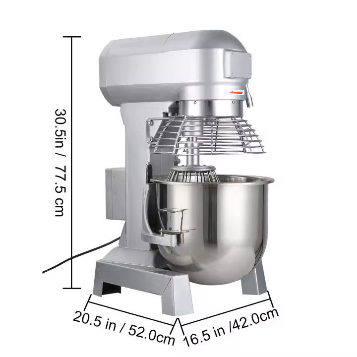 SucceBuy Mezclador de alimentos eléctrico, máquina para hacer masa ajustable de 220 V, perfecto para uso comercial en cocina - 1