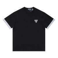 Camisa de manga corta con logotipo frontal de moda de verano de alta calidad, camiseta holgada de algodón puro para hombre, nuevo accesorio de camisa informal estilo pareja - details 0