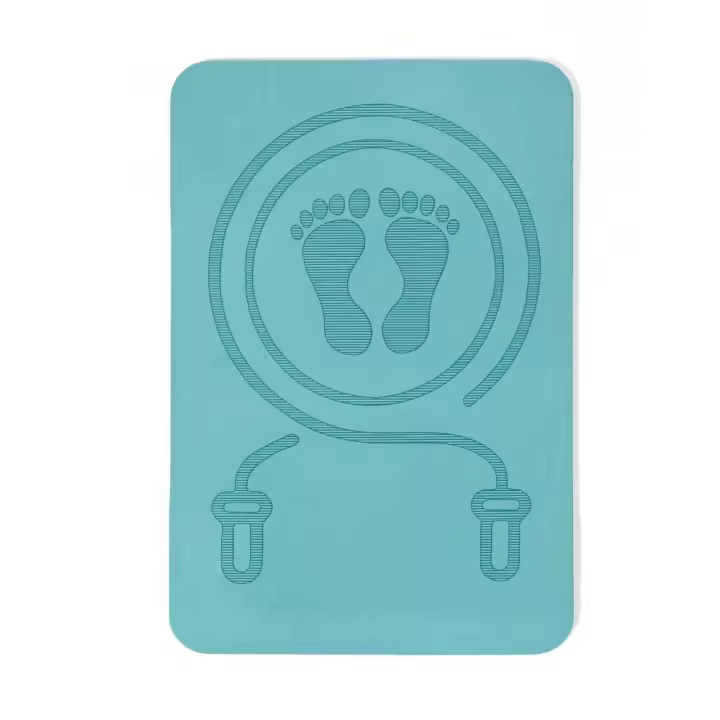 Alfombrilla antiruido para saltar, accesorios de cuerda para saltar, TPE, amortiguación, Yoga, Fitness, Color sólido - 1