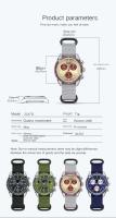 Reloj de Cronómetro de Cuarzo Premium 2025 Diseño Bicolor Oro Campaña y Rojo - details 1