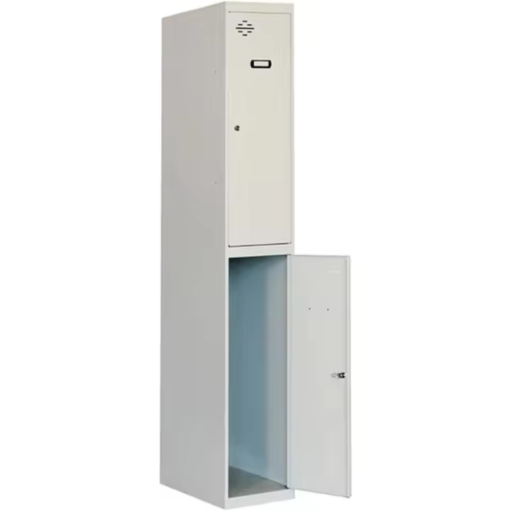 Taquilla Vestuario Metálica 2 Puertas Incluye Llave 1800x300x500 mm Gris Simonlocker - 1