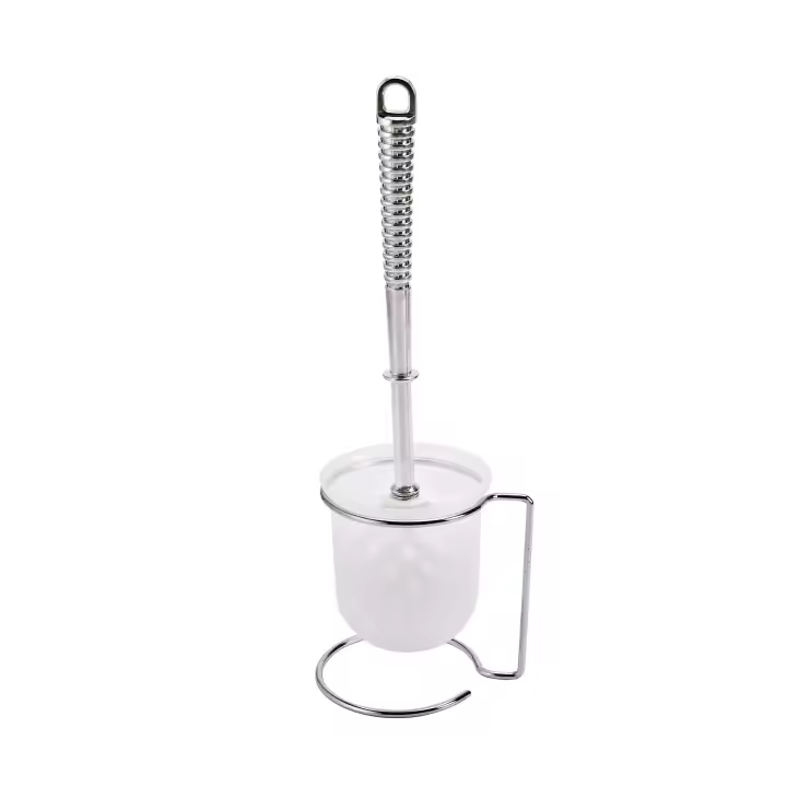 Juego de escobilla de baño de plástico moderno con soporte, baño de nuevo diseño y herramienta de limpieza del hogar - 1
