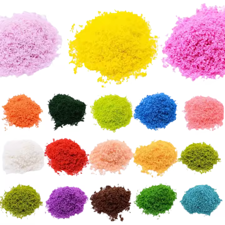 Kit de Modelo de Árbol Miniatura de 18 Colores Material de Base para Paisaje DIY para Ferrocarril y Arquitectura - 1