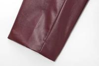 Chaqueta Bomber de Cuero Falsito para Mujer Abrigo de Invierno con Cremallera - details 8