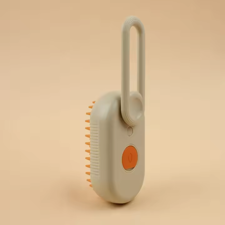 Cepillo de goma suave recargable por USB para gatos, cepillo de masaje para baño, eliminación de vello de mascotas, 3 en 1 - 1