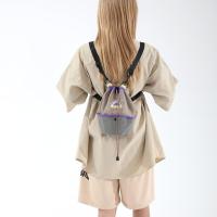 Mochila con cordón de estilo coreano, bolso de nailon suave y ligero, bolso cruzado de gran capacidad, bolso de malla para niñas - details 6