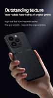 Funda de Cuero de Lujo para iPhone 15 14 Plus 13 12 11 Pro Xs Max XR X: Protección Completa Cubierta Trasera Silicona Magnética Resistente a Arañazos Compatible con Smartphones Hecha en China - details 2