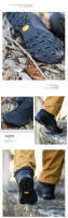 Zapatos casuales de caña alta zapatos de herramientas zapatos para caminar zapatos de senderismo al aire libre impermeable caliente suela suave antideslizante zapatos de los hombres garantía de calidad un año - details 4