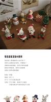 Regalo de Navidad, decoración de resina de animales bonitos, adorno de Papá Noel, decoración creativa de escritorio para oficina - details 1