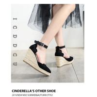 Sandalias de tacón de cuña de verano para mujer - details 4