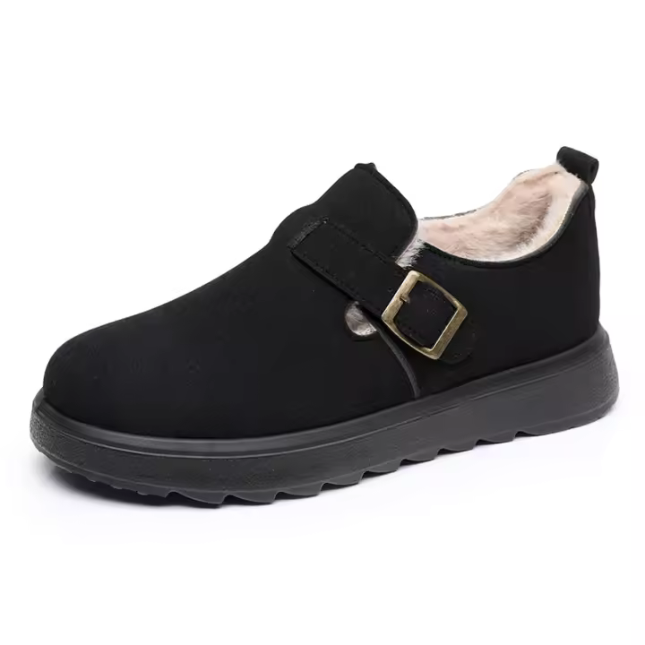 Zapatos cálidos de invierno para mujer, zapatos planos a la moda para actividades al aire libre, zapatos para la nieve para mujer - 1