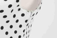 X Vestido acampanado con estampado de lunares y manga cuadrada elegante de verano para mujer - details 21