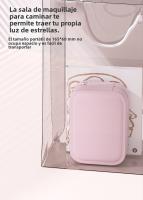 Bolsa de Almacenamiento para Cosméticos con Espejo LED de un Lado, Recipiente de Almacenamiento con Espejo Iluminable de Alta Elegancia y Ecológica, con Divisores y Diferentes Tonos de Luz - details 8