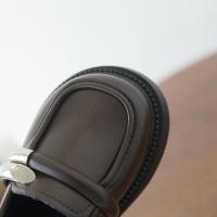 Zapatos de cuero para niños y niñas, mocasines versátiles de estilo británico a la moda, uniforme antideslizante de fondo suave, novedad de otoño, 2024 - details 7