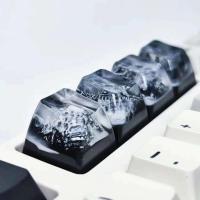 Teclado nical DIY, pegamento de goteo de resina, eje cruzado de nieve, lista de regalos ESC personalizada, tecla transparente de montaña Fuji - details 3